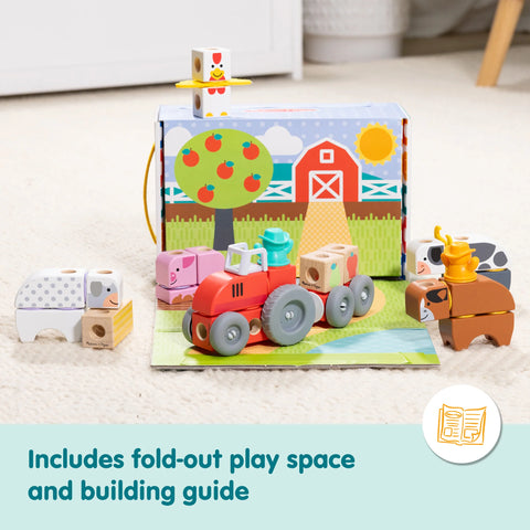 Melissa & Doug Blockables Farm Play Set