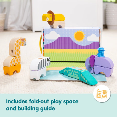 Melissa & Doug Blockables Safari Play Set