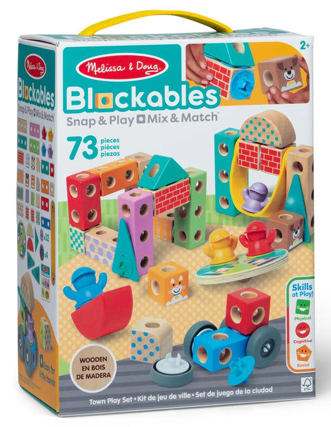 Melissa & Doug Blockables Town Play Set