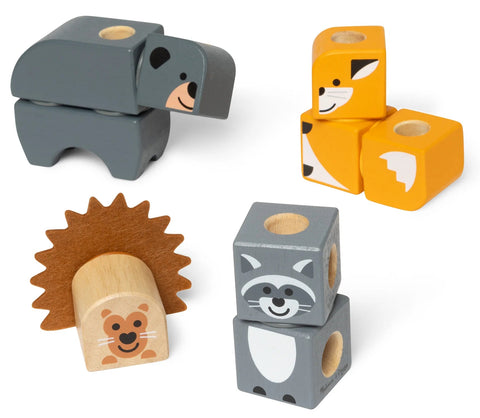 Melissa & Doug Blockables Woodland Friends Play Set