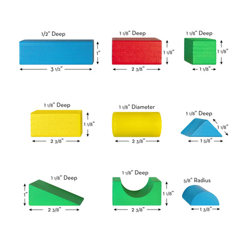 Melissa & Doug Classic Toy 100-Piece Wood Blocks Set