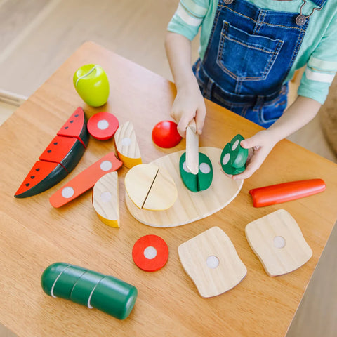 Melissa & Doug Cutting Food Wooden Play Food