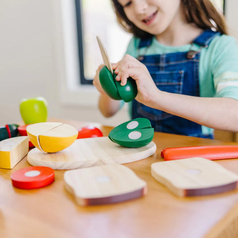 Melissa & Doug Cutting Food Wooden Play Food