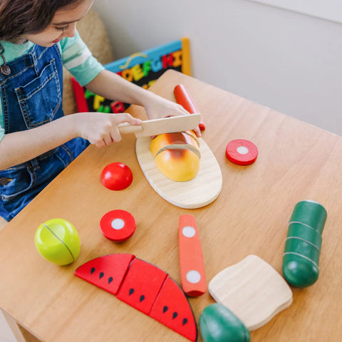 Melissa & Doug Cutting Food Wooden Play Food