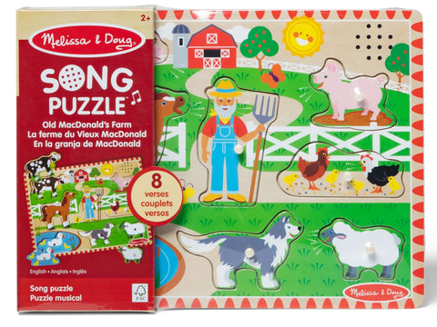 Melissa & Doug Old MacDonald's Farm Song Puzzle 8 Pieces