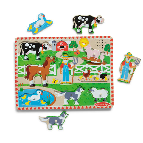 Melissa & Doug Old MacDonald's Farm Song Puzzle 8 Pieces