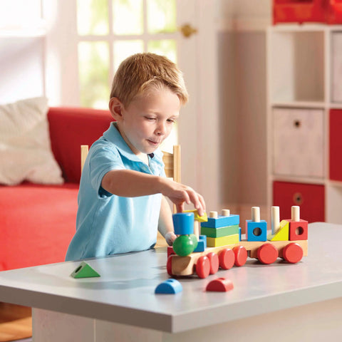Melissa & Doug Stacking Train Toddler Toy 18 Pieces