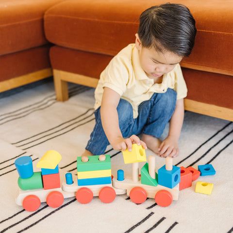 Melissa & Doug Stacking Train Toddler Toy 18 Pieces