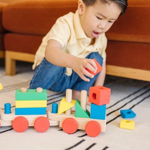 Melissa & Doug Stacking Train Toddler Toy 18 Pieces