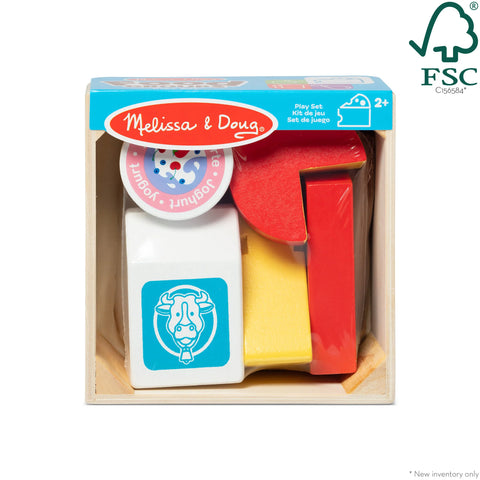 Melissa & Doug Wooden Food Groups Play Set Dairy