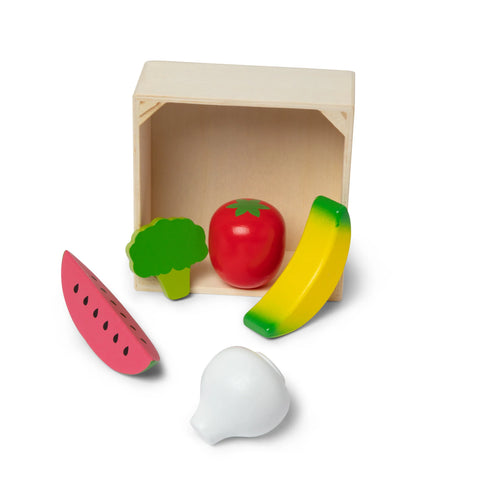 Melissa & Doug Wooden Food Groups Play Set Produce