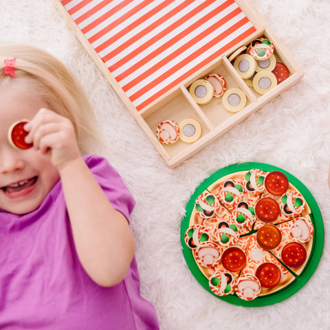 Melissa & Doug Wooden Pizza Party Play Set
