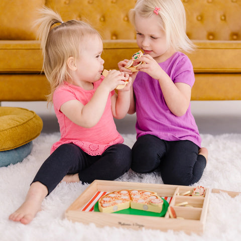 Melissa & Doug Wooden Pizza Party Play Set
