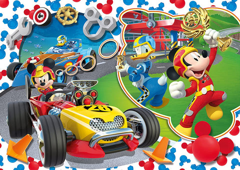 Mickey And The Roadster Racer, Supercolor Frame Puzzle, 15 Pieces