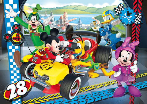 Mickey And The Roadster Racer, Supercolor Frame Puzzle, 15 Pieces