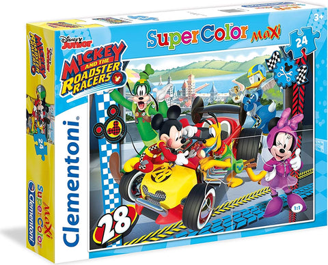 Mickey and the Roadster Racers Maxi Puzzle, Supercolor Disney, 24 Pieces