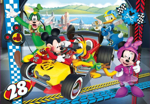 Mickey and The Roadster Racers, Minnie Happy Helpers Maxi Puzzle, Supercolor Disney, 104 Pieces