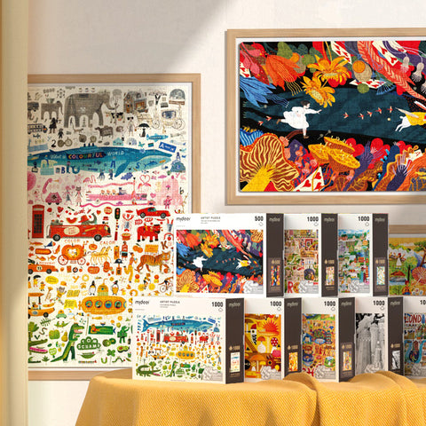 Mideer Artist Puzzle Meowtopia, 500 Pieces