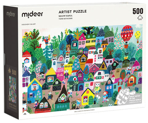 Mideer Artist Puzzle Meowtopia, 500 Pieces