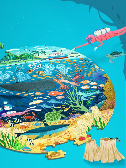 Mideer Circle Puzzle Dive into the Sea Puzzle 150 Pieces
