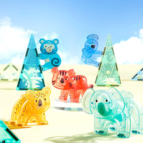 Mideer Colorful Magnetic Tiles Wonderful Forest 40 Pieces