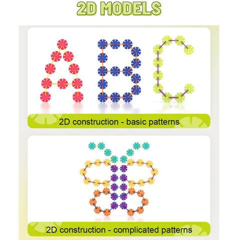 Mideer Colourful Snowflake Blocks 500 Pieces