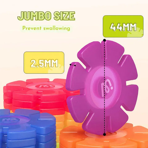 Mideer Colourful Snowflake Blocks 200 Pieces