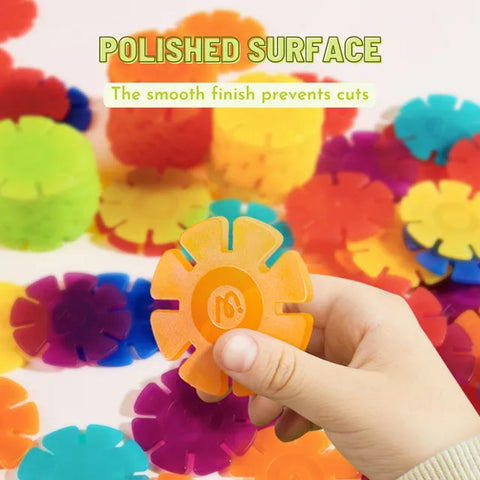 Mideer Colourful Snowflake Blocks 200 Pieces