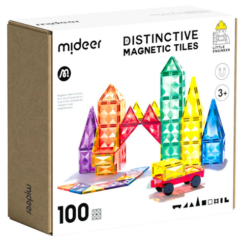 Mideer Distinctive Magnetic Tiles 100 Pieces