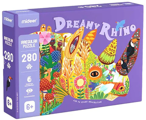 Mideer Dreamy Rhino Puzzle 280 Pieces