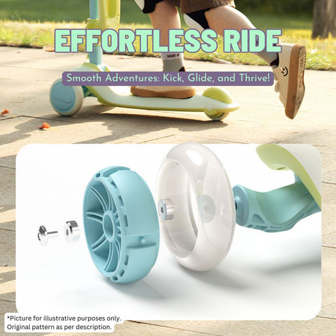 Mideer 2 in 1 Foldable Kick Scooter Green 1+ Years