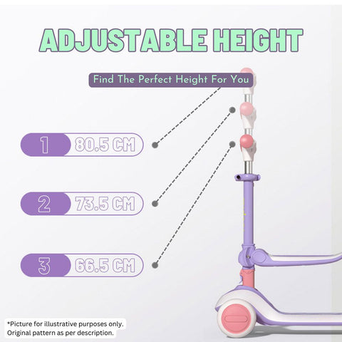 Mideer 2 in 1 Foldable Kick Scooter Purple 1+ Years