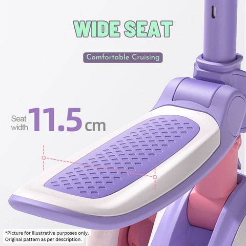 Mideer 2 in 1 Foldable Kick Scooter Purple 1+ Years