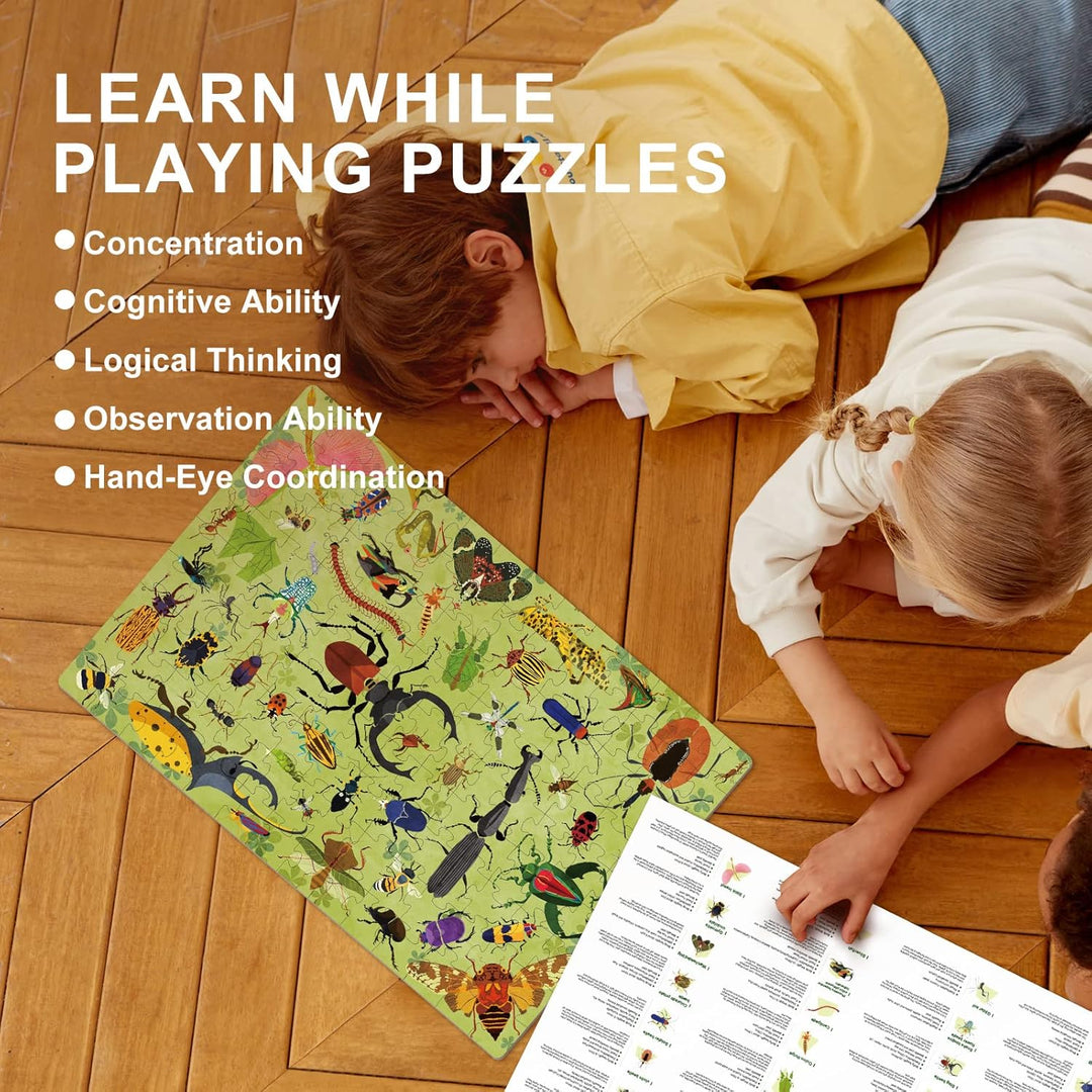 Mideer Let's Learn Insect World Puzzle 126 Pieces – PlayBox
