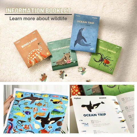 Mideer Let's Learn Ocean Tip Puzzle 126 Pieces