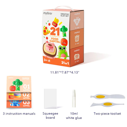 Mideer Level Up Creative Clay Play Food Capital
