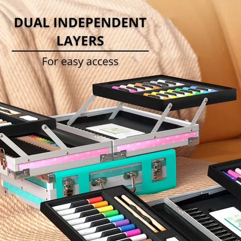 Mideer Little Artist Suitcase Art Set Blue