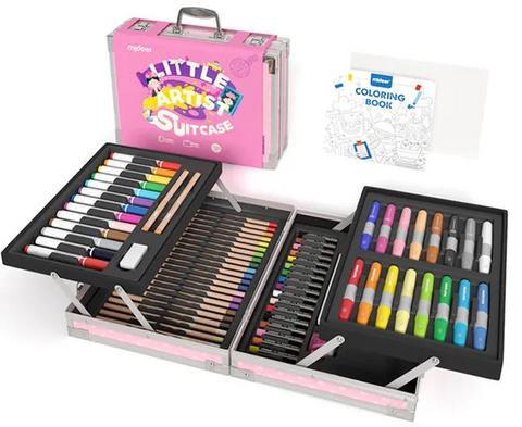 Mideer Little Artist Suitcase Art Set Pink