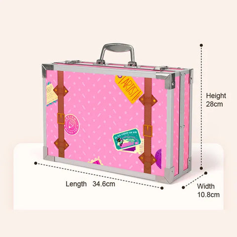 Mideer Little Artist Suitcase Art Set Pink
