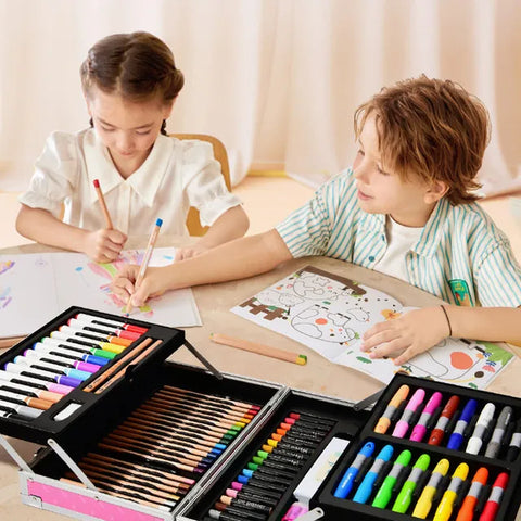 Mideer Little Artist Suitcase Art Set Pink