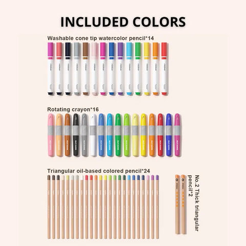 Mideer Little Artist Suitcase Art Set Pink