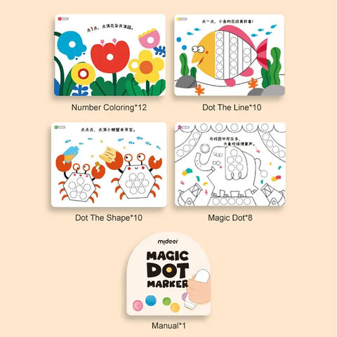 Mideer Magic Dot Markers 6 Pieces