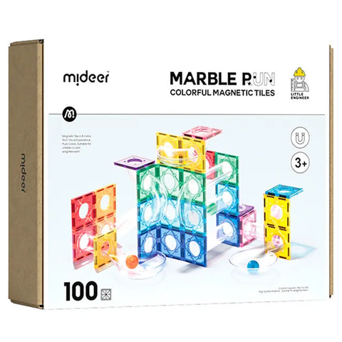 Mideer Magnetic Tiles Marble Run Edition 100 Pieces