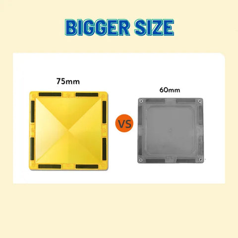 Mideer Magnetic Tiles Warm Colors 20 Pieces