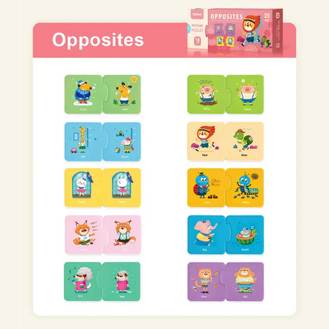 Mideer Matching Puzzle Opposites 20 Pieces