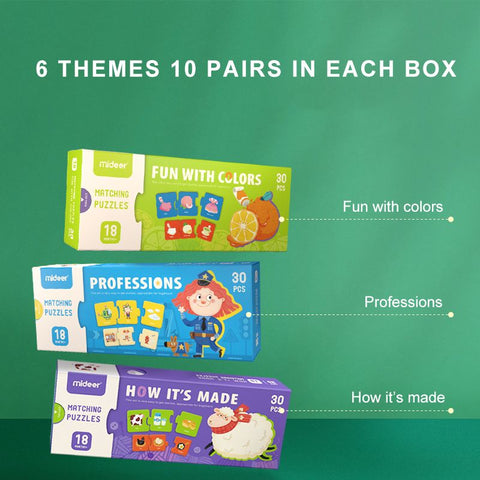 Mideer Matching Puzzle Opposites 20 Pieces