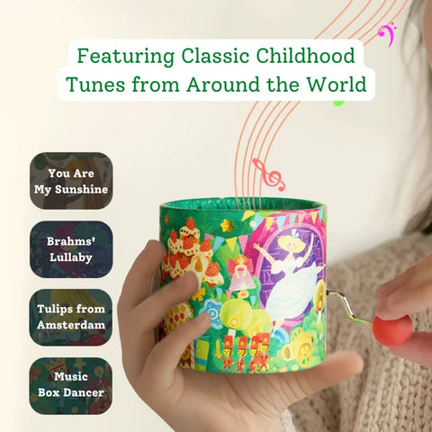 Mideer Hand Crank Music Box Nuteracker Waltz