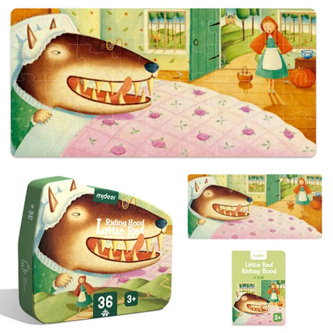 Mideer Artist Fairytale Puzzle Little Red Riding Hood 36 Pieces