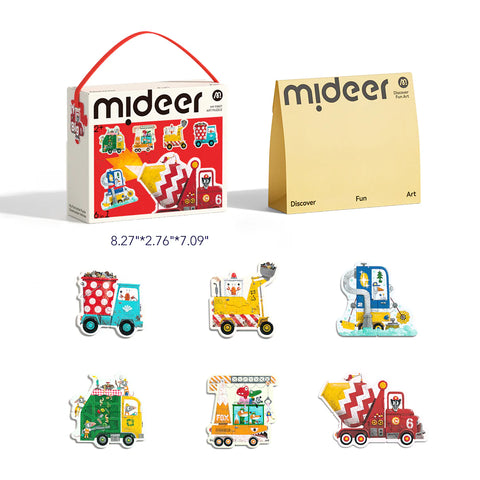 Mideer My First Artist Puzzle: Construction Vehicles