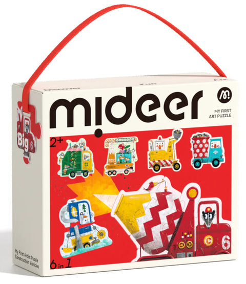 Mideer My First Artist Puzzle: Construction Vehicles
